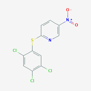 5-Nitro-2-[(2,4,5-trichlorophenyl)sulfanyl]pyridine