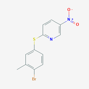 2-[(4-Bromo-3-methylphenyl)sulfanyl]-5-nitropyridine