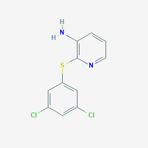 molecular formula C11H8Cl2N2S B215366 2-[(3,5-Dichlorophenyl)sulfanyl]-3-pyridinamine 