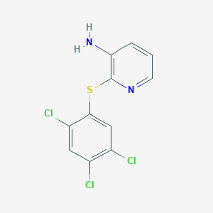 molecular formula C11H7Cl3N2S B215368 2-[(2,4,5-三氯苯基)硫]-3-吡啶胺 