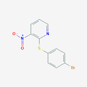 molecular formula C11H7BrN2O2S B215369 2-(4-Bromophenyl)sulfanyl-3-nitropyridine CAS No. 200930-64-9