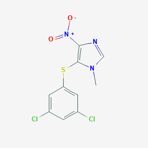 molecular formula C10H7Cl2N3O2S B215374 5-[(3,5-dichlorophenyl)sulfanyl]-4-nitro-1-methyl-1H-imidazole 