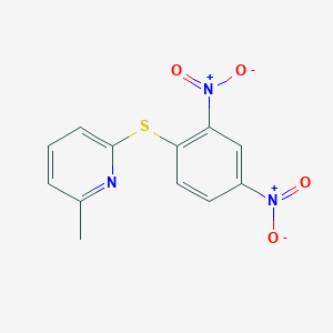 molecular formula C12H9N3O4S B215375 2-({2,4-Bisnitrophenyl}sulfanyl)-6-methylpyridine 
