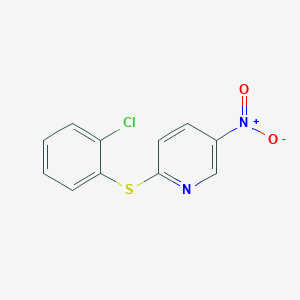 molecular formula C11H7ClN2O2S B215376 2-[(2-Chlorophenyl)sulfanyl]-5-nitropyridine 