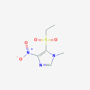 molecular formula C6H9N3O4S B215384 5-Ethylsulfonyl-1-methyl-4-nitroimidazole 
