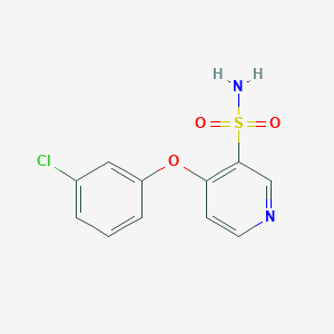 molecular formula C11H9ClN2O3S B215396 4-(3-Chlorophenoxy)-3-pyridinesulfonamide 