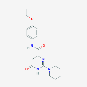 molecular formula C18H24N4O3 B215414 N-(4-ethoxyphenyl)-6-oxo-2-(1-piperidinyl)-3,4,5,6-tetrahydro-4-pyrimidinecarboxamide 