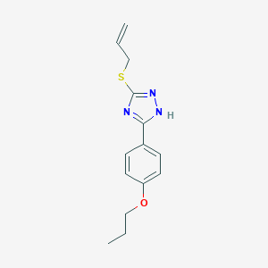 molecular formula C14H17N3OS B215419 3-(allylthio)-5-(4-propoxyphenyl)-4H-1,2,4-triazole 