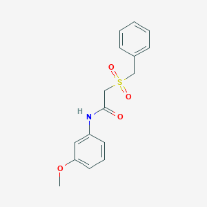 molecular formula C16H17NO4S B215427 2-(benzylsulfonyl)-N-(3-methoxyphenyl)acetamide 