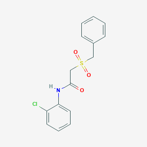 molecular formula C15H14ClNO3S B215430 2-(benzylsulfonyl)-N-(2-chlorophenyl)acetamide 