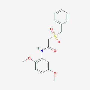 2-(benzylsulfonyl)-N-(2,5-dimethoxyphenyl)acetamide