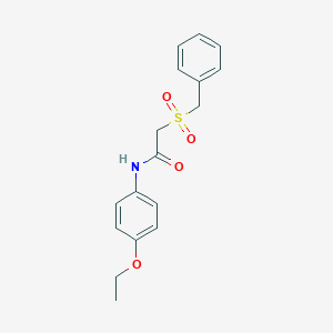 molecular formula C17H19NO4S B215432 2-(benzylsulfonyl)-N-(4-ethoxyphenyl)acetamide 