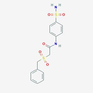 molecular formula C15H16N2O5S2 B215442 2-(benzylsulfonyl)-N-(4-sulfamoylphenyl)acetamide 