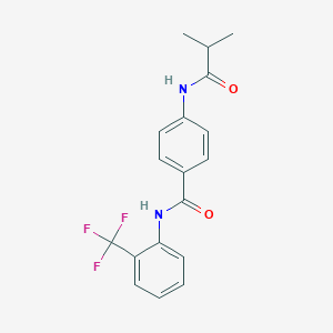 molecular formula C18H17F3N2O2 B215445 4-(isobutyrylamino)-N-[2-(trifluoromethyl)phenyl]benzamide 