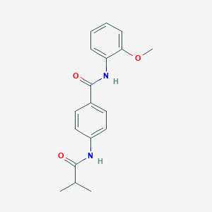 molecular formula C18H20N2O3 B215452 4-(isobutyrylamino)-N-(2-methoxyphenyl)benzamide 