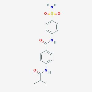 molecular formula C17H19N3O4S B215456 N-[4-(aminosulfonyl)phenyl]-4-(isobutyrylamino)benzamide 