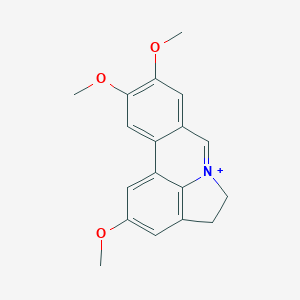 molecular formula C18H18NO3+ B021546 Tortuosine CAS No. 109644-38-4