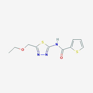 molecular formula C10H11N3O2S2 B215464 N-[5-(ethoxymethyl)-1,3,4-thiadiazol-2-yl]-2-thiophenecarboxamide 
