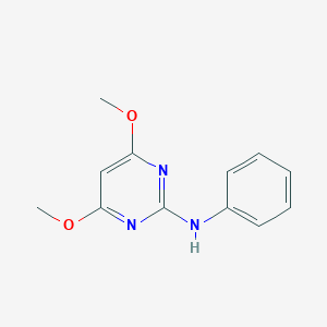 molecular formula C12H13N3O2 B021547 4,6-Dimethoxy-N-phenylpyrimidin-2-amine CAS No. 110235-27-3