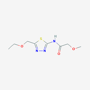 molecular formula C8H13N3O3S B215474 N-[5-(ethoxymethyl)-1,3,4-thiadiazol-2-yl]-2-methoxyacetamide 