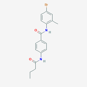 N-(4-bromo-2-methylphenyl)-4-(butanoylamino)benzamide
