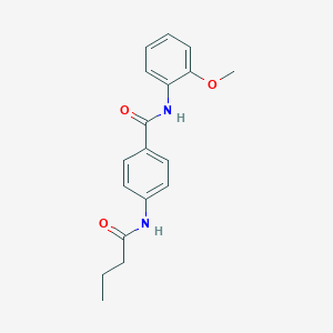 molecular formula C18H20N2O3 B215484 4-(butanoylamino)-N-(2-methoxyphenyl)benzamide 