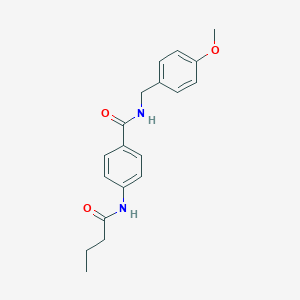 molecular formula C19H22N2O3 B215485 4-(butanoylamino)-N-(4-methoxybenzyl)benzamide 