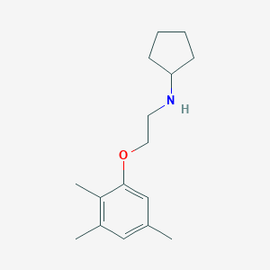 molecular formula C16H25NO B215494 N-cyclopentyl-N-[2-(2,3,5-trimethylphenoxy)ethyl]amine 