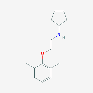 molecular formula C15H23NO B215495 N-cyclopentyl-N-[2-(2,6-dimethylphenoxy)ethyl]amine 