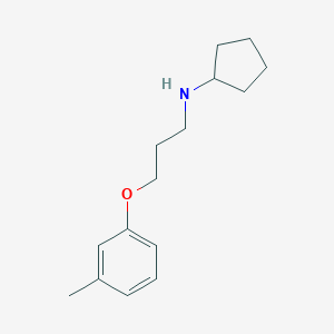 molecular formula C15H23NO B215499 N-cyclopentyl-N-[3-(3-methylphenoxy)propyl]amine 