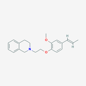 molecular formula C21H25NO2 B215502 2-{2-[2-Methoxy-4-(1-propenyl)phenoxy]ethyl}-1,2,3,4-tetrahydroisoquinoline 