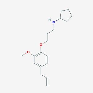 molecular formula C18H27NO2 B215503 N-[3-(4-allyl-2-methoxyphenoxy)propyl]-N-cyclopentylamine 