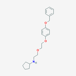 molecular formula C22H29NO3 B215504 N-[2-[2-(4-phenylmethoxyphenoxy)ethoxy]ethyl]cyclopentanamine 