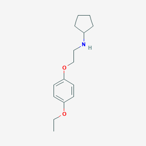 molecular formula C15H23NO2 B215505 N-cyclopentyl-N-[2-(4-ethoxyphenoxy)ethyl]amine 