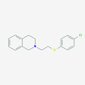 molecular formula C17H18ClNS B215512 4-chlorophenyl 2-(3,4-dihydro-2(1H)-isoquinolinyl)ethyl sulfide 