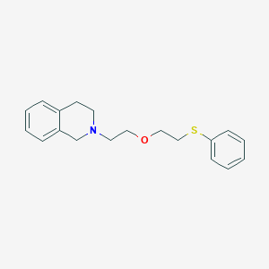 molecular formula C19H23NOS B215513 2-(3,4-dihydro-2(1H)-isoquinolinyl)ethyl 2-(phenylsulfanyl)ethyl ether 