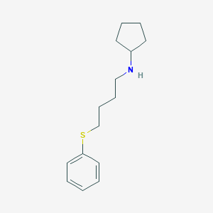 N-cyclopentyl-N-[4-(phenylsulfanyl)butyl]amine