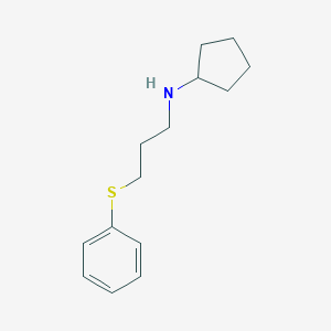 N-cyclopentyl-N-[3-(phenylsulfanyl)propyl]amine