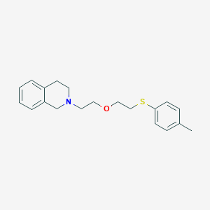 molecular formula C20H25NOS B215518 2-(3,4-dihydro-2(1H)-isoquinolinyl)ethyl 2-[(4-methylphenyl)sulfanyl]ethyl ether 
