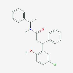 molecular formula C23H22ClNO2 B215529 3-(5-chloro-2-hydroxyphenyl)-3-phenyl-N-(1-phenylethyl)propanamide 