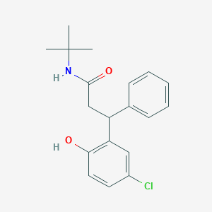 molecular formula C19H22ClNO2 B215532 N-tert-butyl-3-(5-chloro-2-hydroxyphenyl)-3-phenylpropanamide 