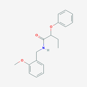 molecular formula C18H21NO3 B215573 N-(2-methoxybenzyl)-2-phenoxybutanamide 