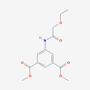 molecular formula C14H17NO6 B215574 Dimethyl5-[(ethoxyacetyl)amino]isophthalate 