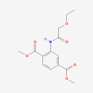 molecular formula C14H17NO6 B215575 Dimethyl 2-[(ethoxyacetyl)amino]terephthalate 