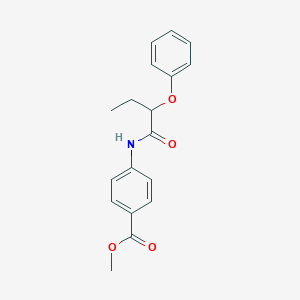 molecular formula C18H19NO4 B215576 Methyl 4-[(2-phenoxybutanoyl)amino]benzoate 