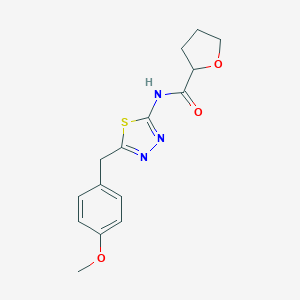 molecular formula C15H17N3O3S B215578 N-[5-(4-methoxybenzyl)-1,3,4-thiadiazol-2-yl]tetrahydro-2-furancarboxamide 