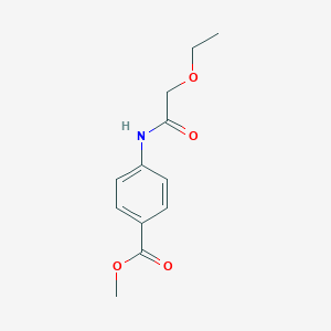 molecular formula C12H15NO4 B215581 Methyl 4-[(ethoxyacetyl)amino]benzoate 
