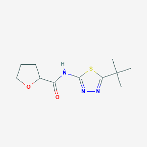 molecular formula C11H17N3O2S B215582 N-(5-tert-butyl-1,3,4-thiadiazol-2-yl)tetrahydrofuran-2-carboxamide 
