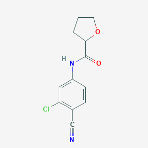 N-(3-chloro-4-cyanophenyl)oxolane-2-carboxamide