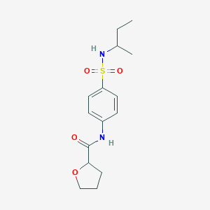 molecular formula C15H22N2O4S B215585 N-{4-[(sec-butylamino)sulfonyl]phenyl}tetrahydro-2-furancarboxamide 